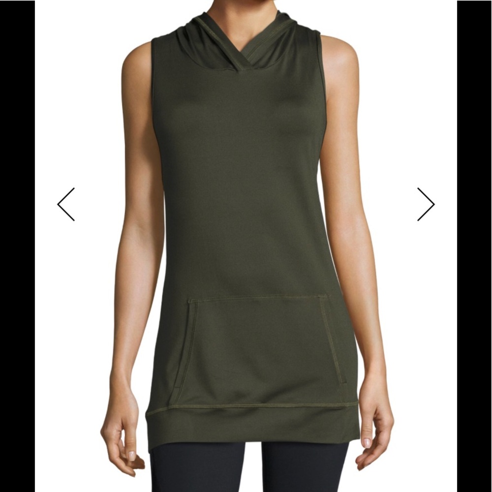 SOLD**ALALA Twist-Back Hooded Athletic Tank Top